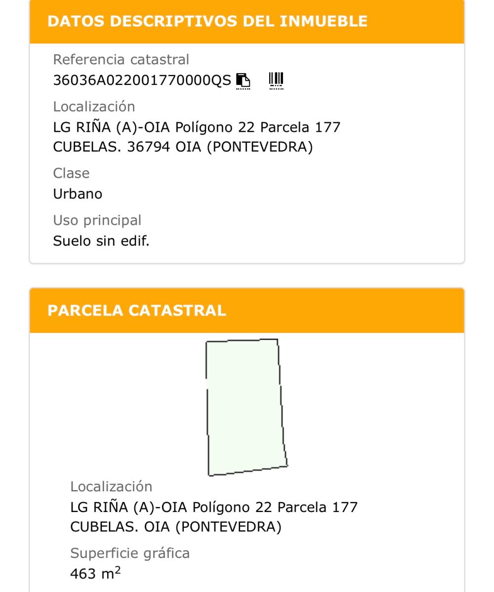  en venta terreno Riña Baixo Miño 1